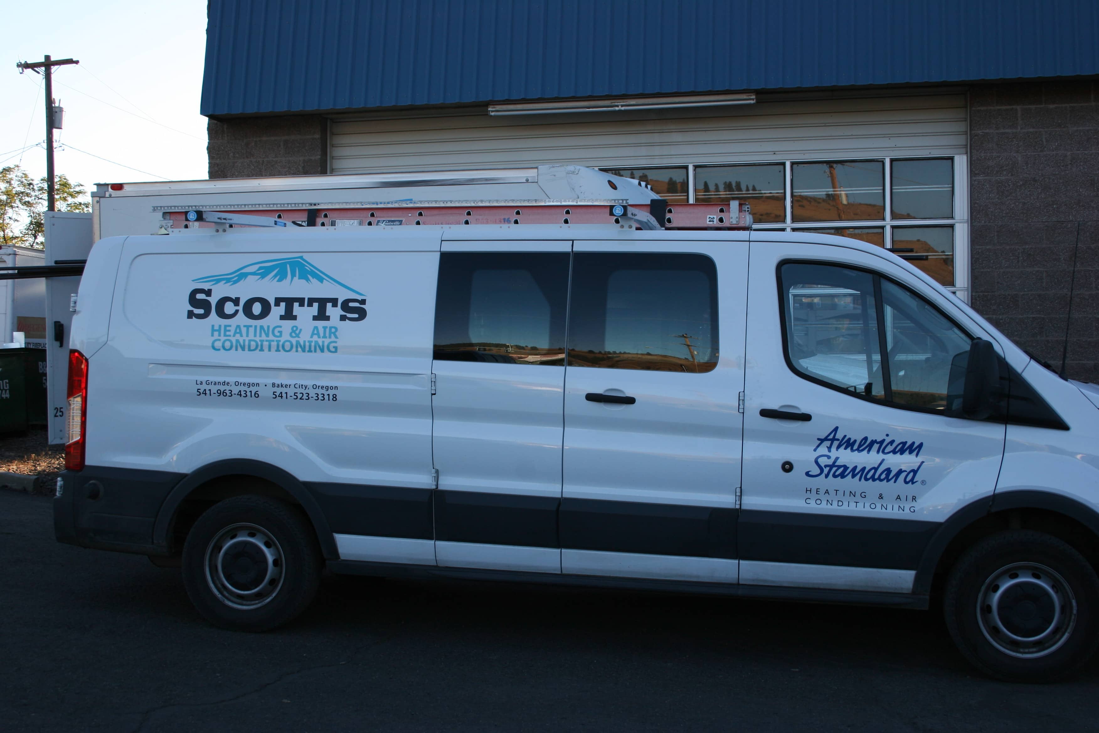 Scotts Heating and Cooling truck.